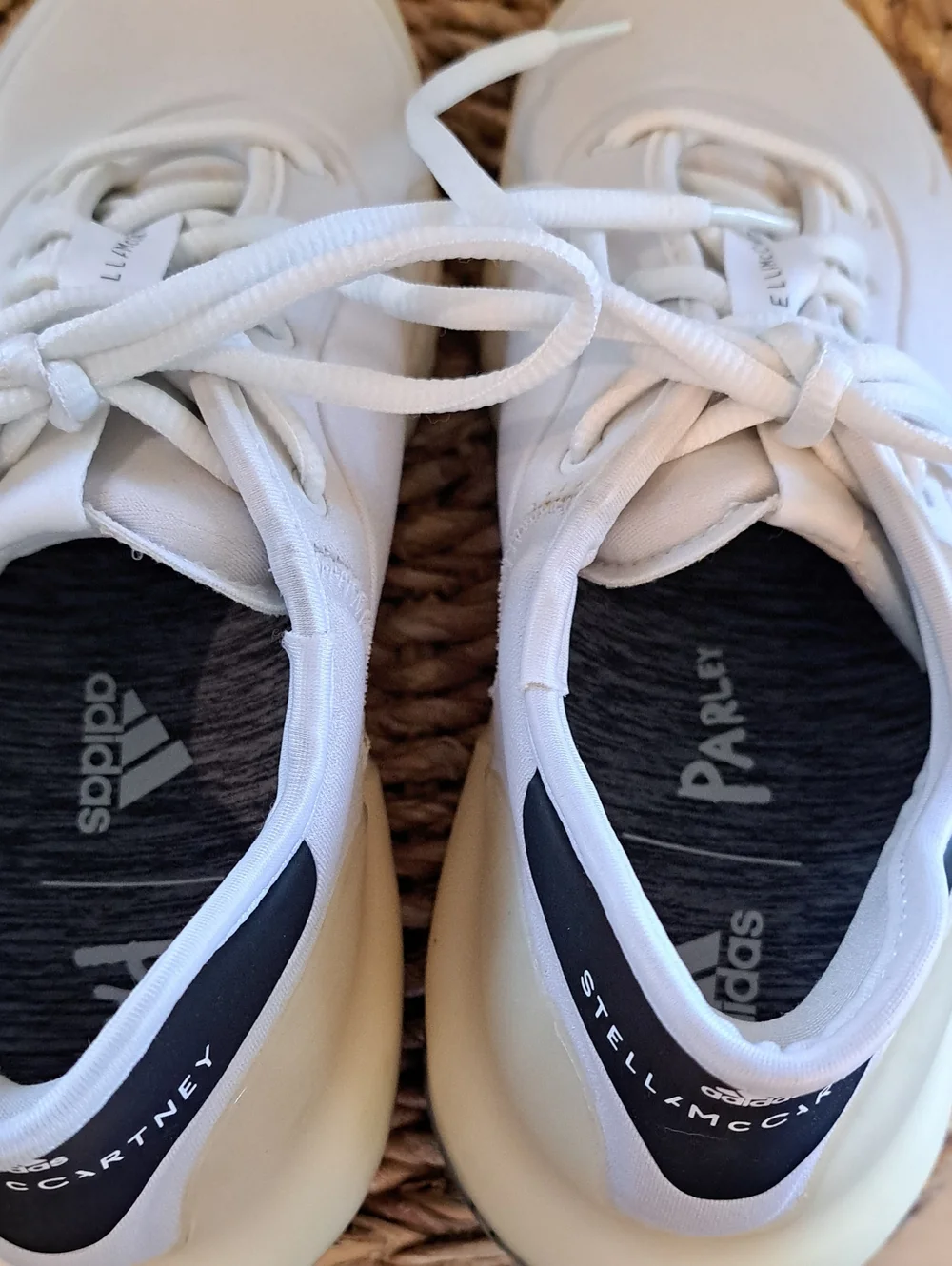 Adidas By Stella McCartney Womens Court Boost Cloud White Tennis Sneakers 8.5